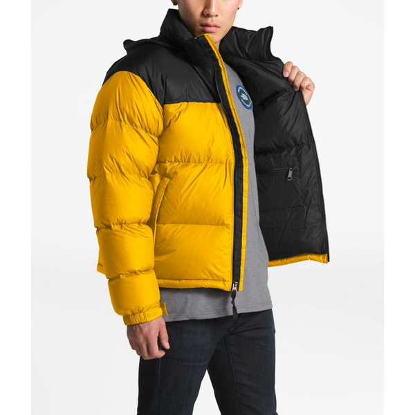 North face yellow nuptse online