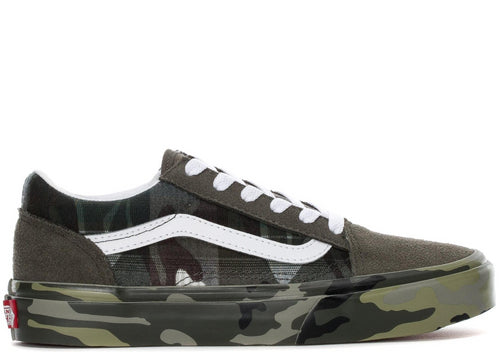 VANS Kid's Old Skool, Plaid Camo-OZNICO