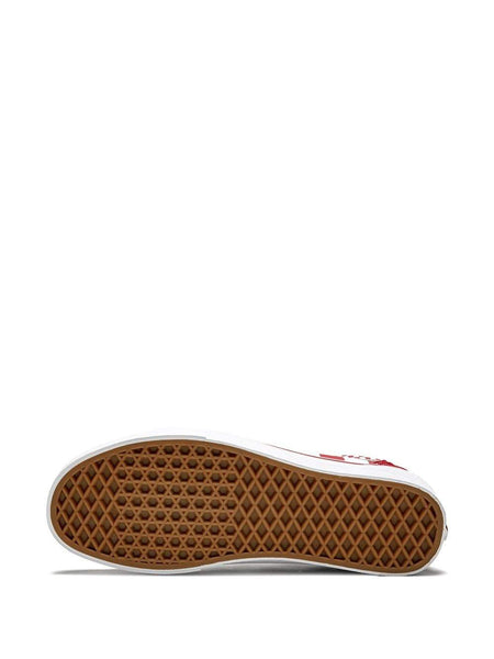 Mix checker old skool vans red hotsell