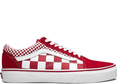 VANS Old Skool Mix Checker, Red/ White-OZNICO