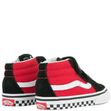 VANS (TD) SK8-Mid Reissue V, Logo Pop/ Black/ Red-OZNICO