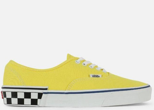 VANS UA Authentic Check Block, Blazing Yellow/ White-OZNICO