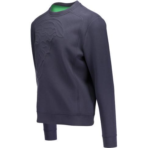 VERSACE COLLECTION Activewear Sweatshirt, Blue-OZNICO