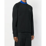 VERSACE COLLECTION Chest Logo Activewear Sweatshirt, Black-OZNICO