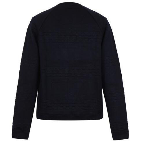VERSACE COLLECTION Knit Sweatshirt, Navy-OZNICO