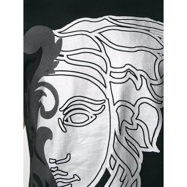 VERSACE COLLECTION Medusa Print T-Shirt, Black-OZNICO