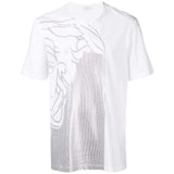 VERSACE COLLECTION Medusa Print T-Shirt, White-OZNICO