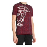 VERSACE COLLECTION Optic Print T-Shirt, Black-OZNICO