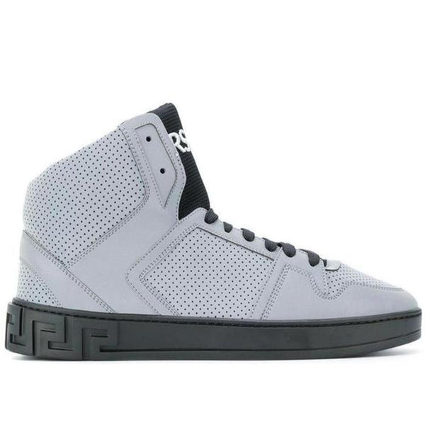 VERSACE Embossed High-top Sneakers-OZNICO