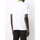 VERSACE Embroidered Medusa Polo Shirt, White-OZNICO