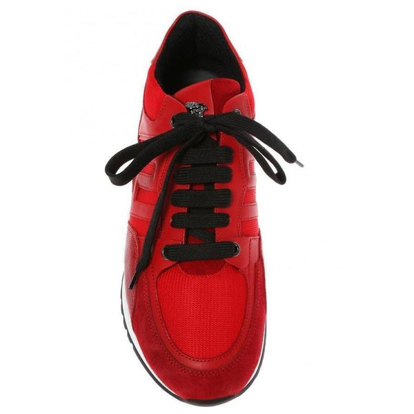VERSACE Greek Key Contrast Running Shoes-OZNICO