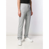 VERSACE Logo Track Pants, Light Grey/ Black-OZNICO