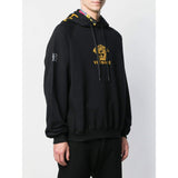 VERSACE Medusa Embroidered Hoodie, Black/ Gold-OZNICO