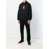 VERSACE Medusa Embroidered Hoodie, Black/ Gold-OZNICO