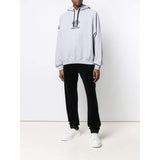 VERSACE Medusa Embroidered Hoodie, Light Grey/ Black-OZNICO