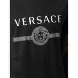 VERSACE Medusa Logo Printed T-Shirt, Black-OZNICO