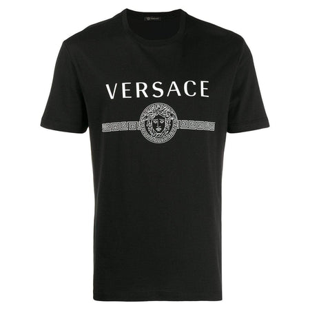 VERSACE Medusa Crystal-Embellished T-Shirt, Black