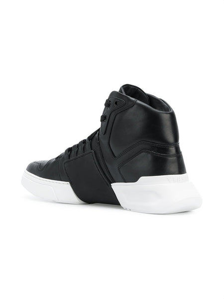 VERSACE Medusa Strap Hi-top Sneakers, Black-OZNICO