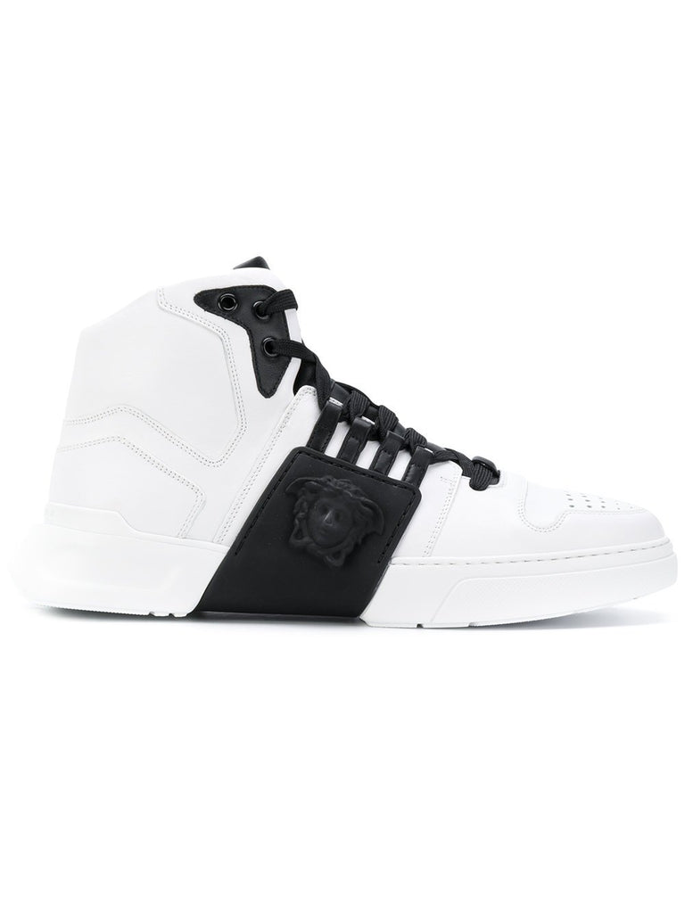 Versace high top sneakers sales