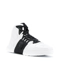 VERSACE Medusa Strap Hi-top Sneakers, White-OZNICO