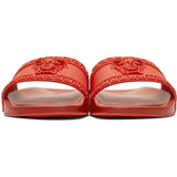 VERSACE Palazzo Medusa Pool Slides, Cardinal Red-OZNICO