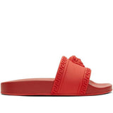 VERSACE Palazzo Medusa Pool Slides, Cardinal Red-OZNICO