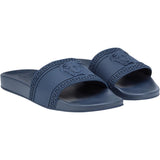 VERSACE Palazzo Medusa Pool Slides, Navy-OZNICO