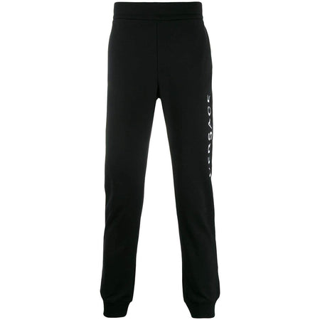 VERSACE Logo-Embroidered Sweatpants, Blue