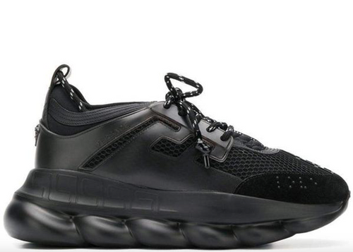 VESACE Chain Reaction Sneakers, Black-OZNICO