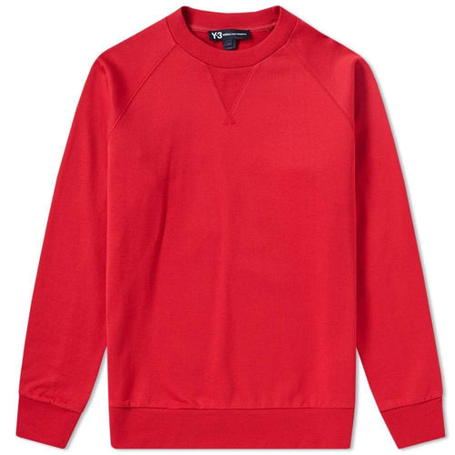 Y-3 Back Logo Crewneck, Chilli Pepper-OZNICO