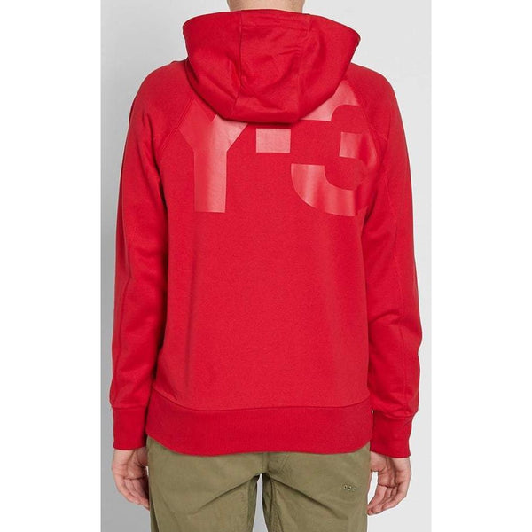 Y-3 Classic Logo Zip Hoodie, Chilli Pepper-OZNICO