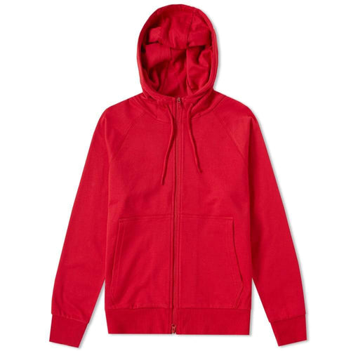 Y-3 Classic Logo Zip Hoodie, Chilli Pepper-OZNICO