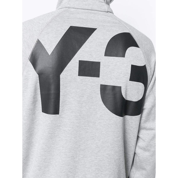 Y-3 Classic Zip Hooded Sweatshirt, Light Grey-OZNICO