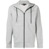 Y-3 Classic Zip Hooded Sweatshirt, Light Grey-OZNICO