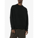 Y-3 Signature Graphic Cotton Crewneck Sweatshirt, Black-OZNICO