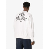 Y-3 Signature Graphic Crewneck Sweatshirt, Core White-OZNICO