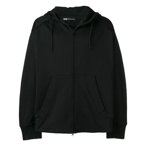 Y-3 Signature Graphic Full-Zip Hoodie, Black-OZNICO